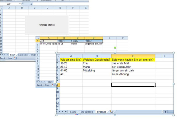  - (Microsoft Excel, Formular, Fragebogen)