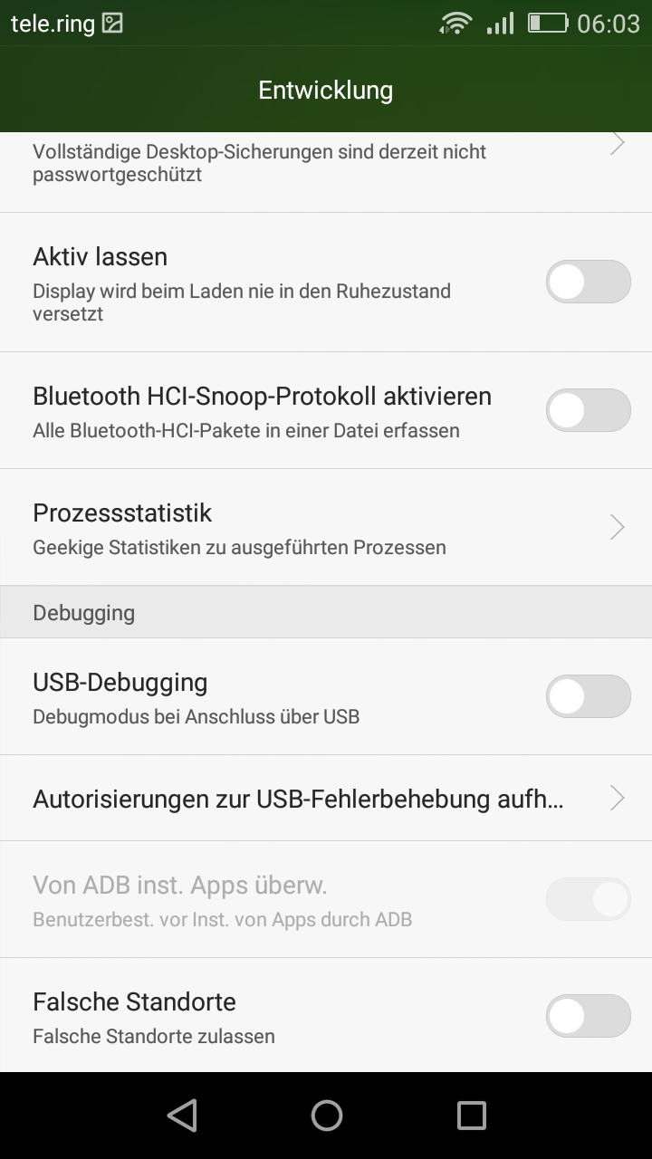 Wie kann man fake GPS ausschalten (Huawei)?