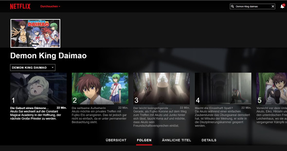  - (Anime, Netflix, Demon King Daimao)