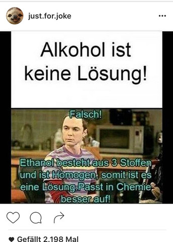 Ist Alkohol Eine Losung Oder Ein Destillat Chemie Verbindung Ethanol