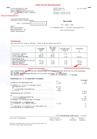 Vorläufiger steuerbescheid guthaben Vorläufiger steuerbescheid guthaben