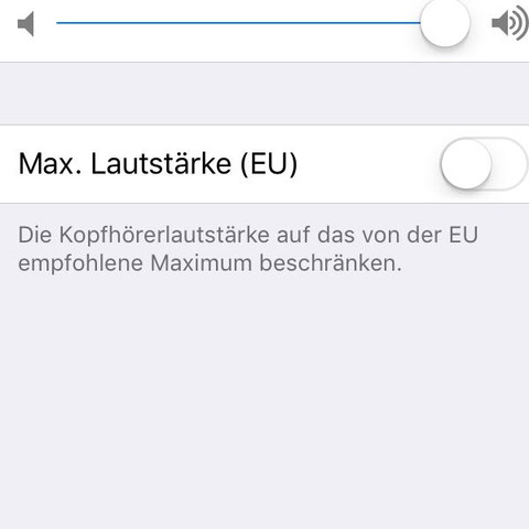 Max Lautstärke - (Musik, Apple, Kopfhörer)
