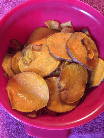 Meine selbstgemachten Süßkartoffel Chips  - (Kalorien, Chips)