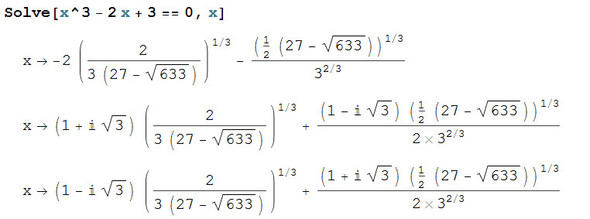 Lösung in Wolfram Mathematica - (Mathe, Mathematik, Funktion)