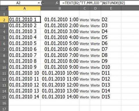 Zeitbereiche - (Microsoft Excel, Formel, Sverweis)