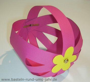 Osterkörbchen von www.basteln-rund-ums-jahr.de - (Ideen, basteln, Ostern)