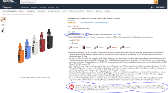 ohne Spezialversand - (Amazon, bestellung-ab-18, ohne Jugendschutzversand)