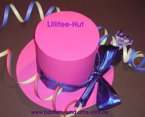 Lillifee Hut von www.basteln-rund-ums-jahr.de - (Kinder, basteln, Papier)