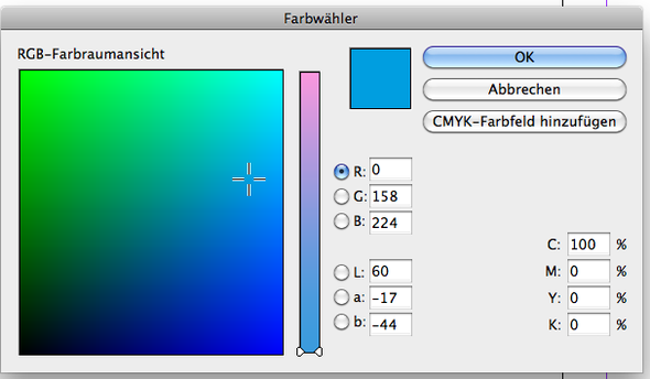 Farbwahler In Adobe Indesign Umstellen Programm