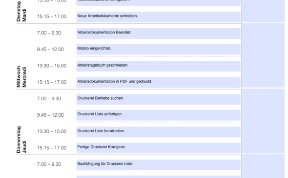 Details In Wochenbericht Schreiben Praktikum Schule Arbeit