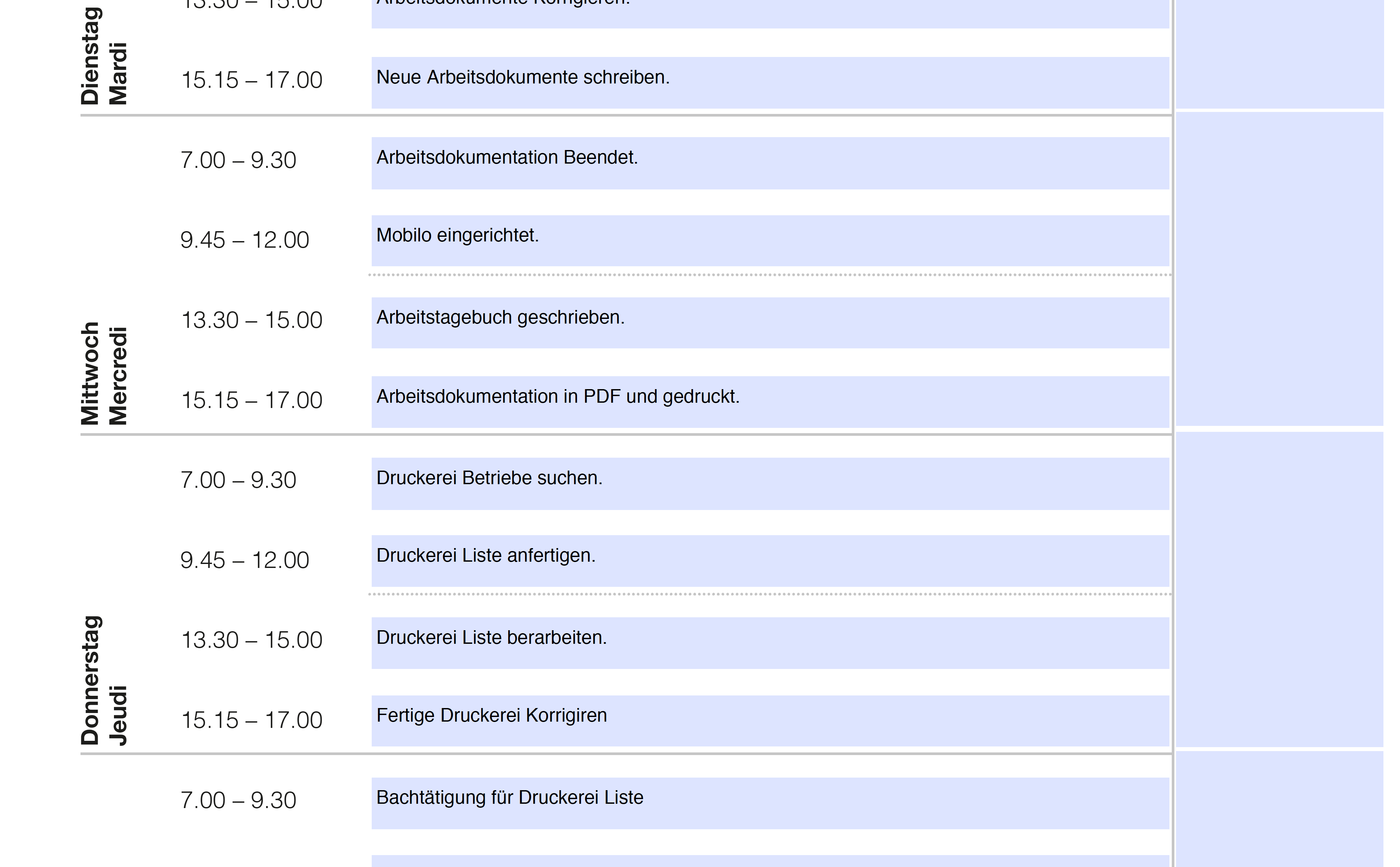 Details in Wochenbericht schreiben Praktikum? (Schule, Arbeit)