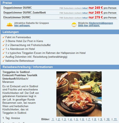 Reise Südtirol mit Reisebus24.de - (Reise, Verarsche)