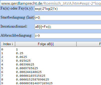 Wertetabelle online erstellen - (Mathematik, Funktion)