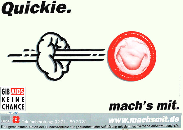gegen Aids-Plakat - (Liebe, Beziehung, Mädchen)