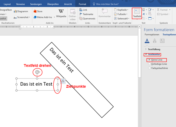 Text drehen in Word - (Software, Microsoft Word)
