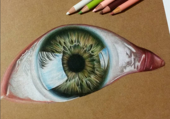 Auge - (Farbe, zeichnen, malen)
