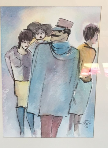 - (Aquarell, Künstler Signatur)