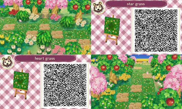 Animal crossing New leaf qr Code Boden gesucht (Design, Gras, ACNL)