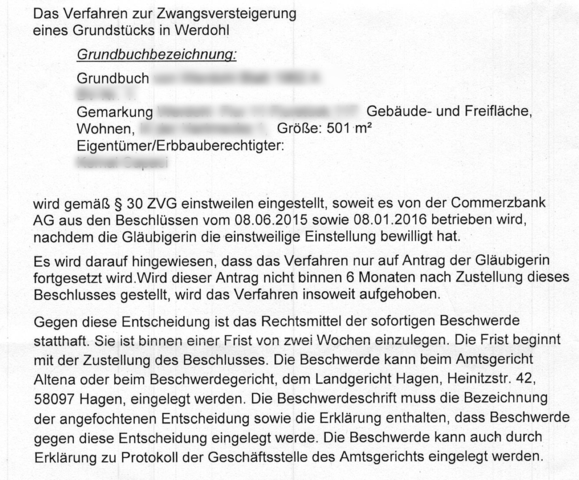 Nach Insolvenz Haus Erfolglos Zur Versteigerung Freigegeben Insolverwalter Gibt Haus Aus Masse Frei Amtsgericht Beschliesst Einstweilige Einstellung Zwangsversteigerung Glaubiger Insolvenzverfahren