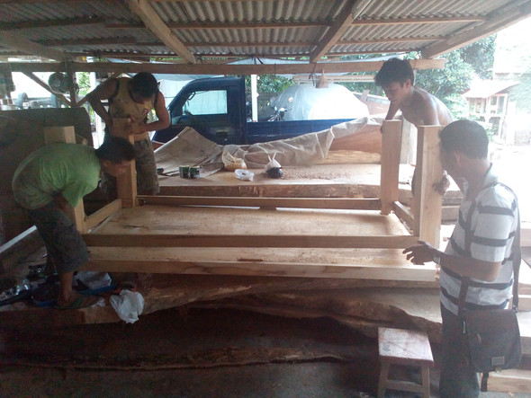 Teak Holz Tisch aus Bali - (Zoll, Thailand, Indonesien)