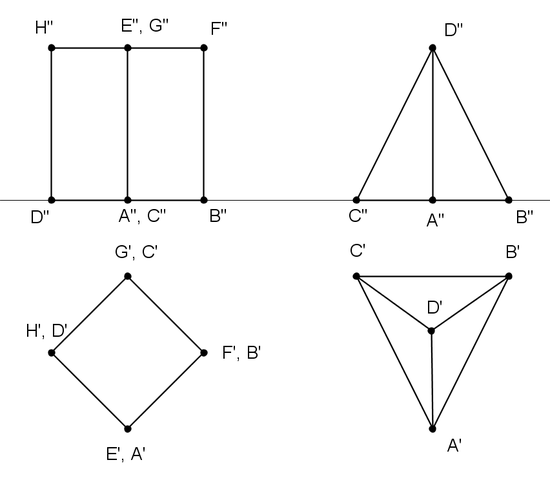 zweitafelbild - (Mathematik, Pyramide, Maßstab)