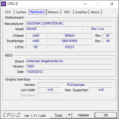 Screenshot CPUZ: Motherboardinfos - (Computer, Spiele, Reparatur)