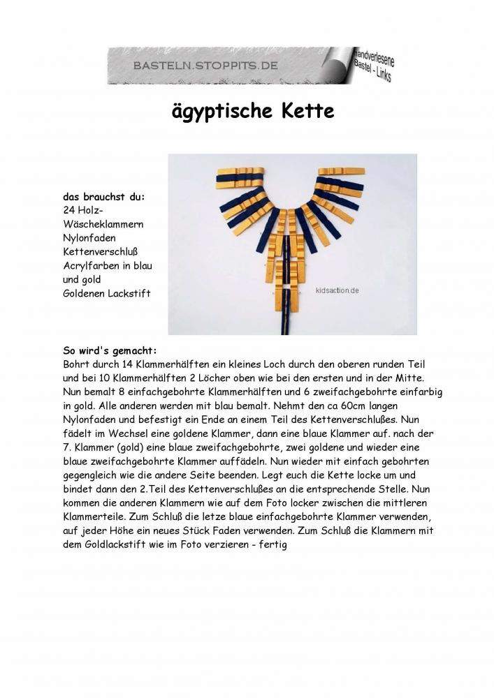 Suche Basteltipps zum alten Ägypten (Kinder, Kreativität, basteln)