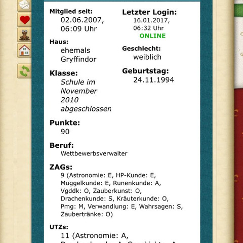 Mein Profil - (Freunde, Harry Potter)