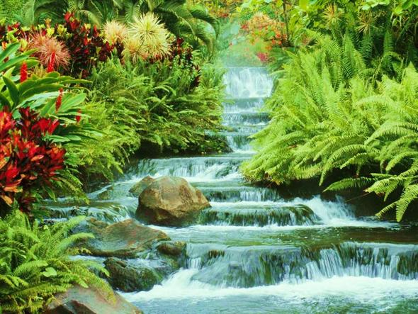 Wasserfall - (Kunst, zeichnen, malen)