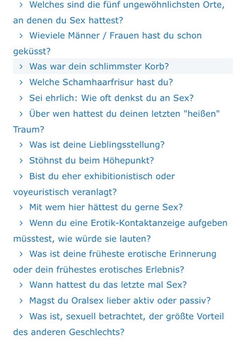 Gute wahrheit fragen