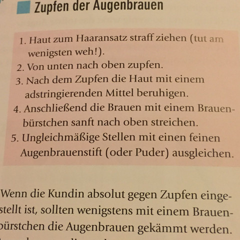 Technik - (Schönheit, Augenbrauen, zupfen)