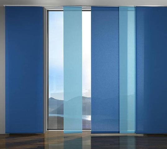 modern - der flächenvorhang - versteckt auch unterschiedliche fenster.. - (Kreativität, Dekoration, Vorhang)