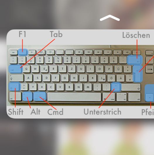 Wo ist die "Shift" und "tab" Taste beim Laptop? (Computer ...