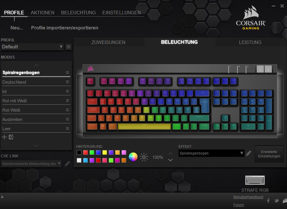 - (Tastatur, Treiber, Corsair)
