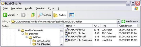 Das ganze sollte dann so aussehen (am Beispiel BlascProfiler): - (Computer, Internet, Programm)