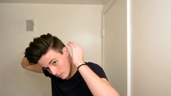 2. Variante(nur das Seitenhaar kürzer) - (Haare, Frisur, Teenager)
