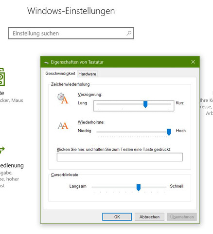 Tastatureinstellung - (PC, Tastatur, Windows 10)