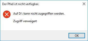 - (Computer, Festplatte, Zugriff verweigert)
