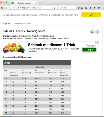 - (Gesundheit, Junge, Gewicht)