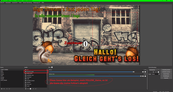 schritt 1 - (Szene, OBS Studio, Videoaufnahmegerät)