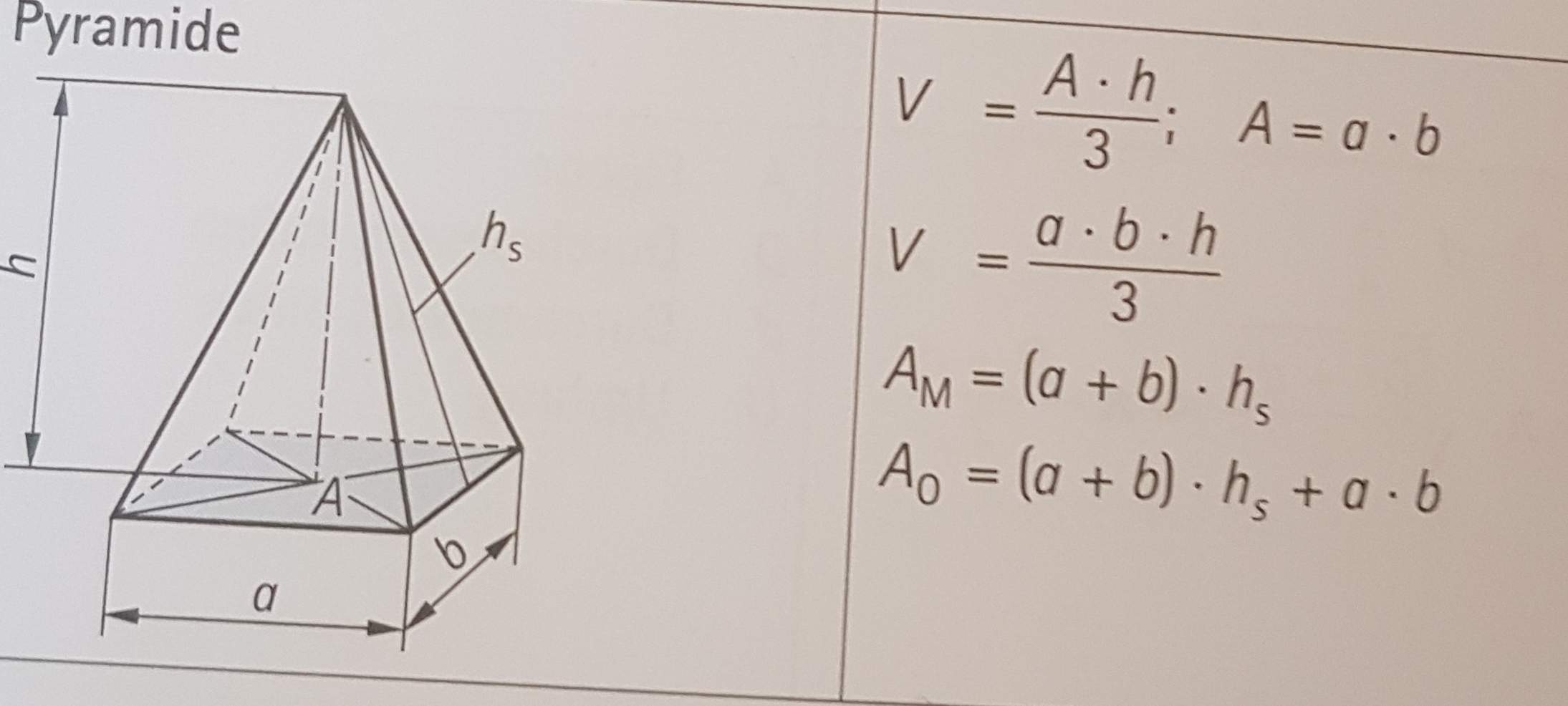 Hilfee Gesuchte größe der quadratischen pyramide berechnen hilfee? (Schule ...