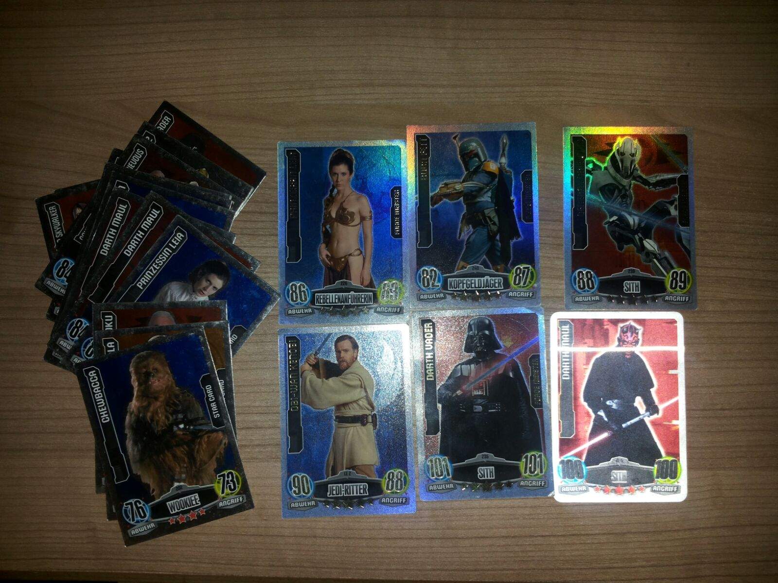 Star Wars Force Attax Movie karten,