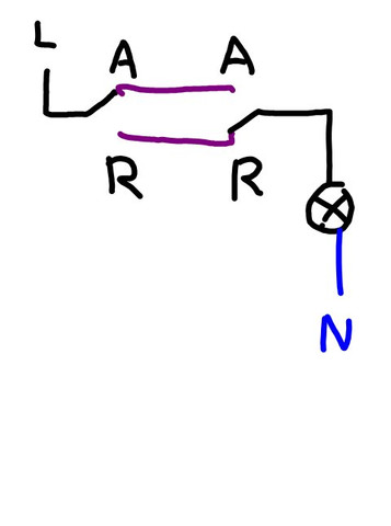 Welches Kabel kommt wohin, Lichtschalter? (Technik, Strom, Elektrik)