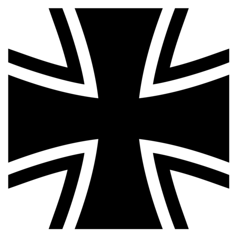 geschwungenes Balkenkreuz der Bundeswehr - (Bundeswehr, eisernes kreuz)