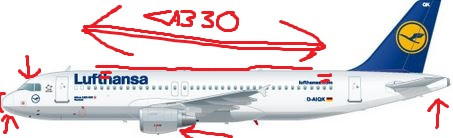 330 - (Flugzeug, erkennen, Airbus)