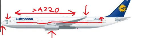 320 - (Flugzeug, erkennen, Airbus)