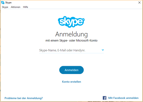 man kann sich auch nur mit email anmelden - (Computer, Skype, Registrierung)