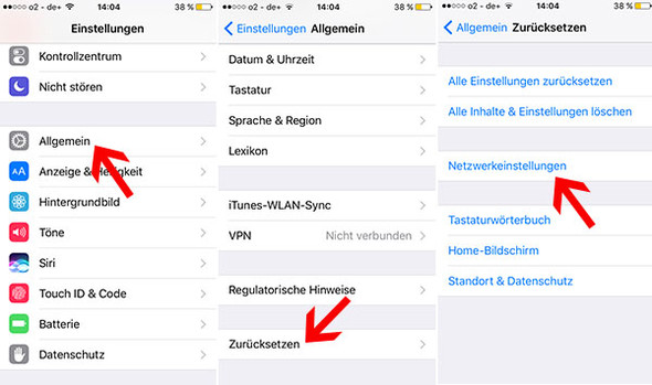 Netzwerkeinstellungen zurücksetzen - (iPhone, WLAN)