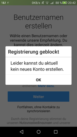 Diese Nachricht erscheint dort immer. - (Technik, Handy, App)