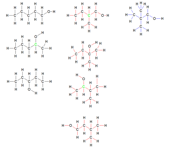 Alle Isomere Von Pentanol Chemie Hausaufgaben Strukturformel